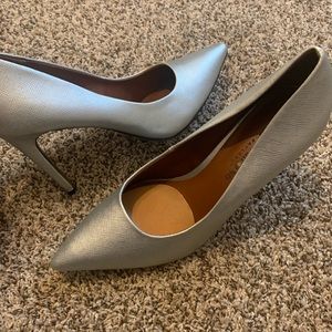 Silver dress shoes/heels